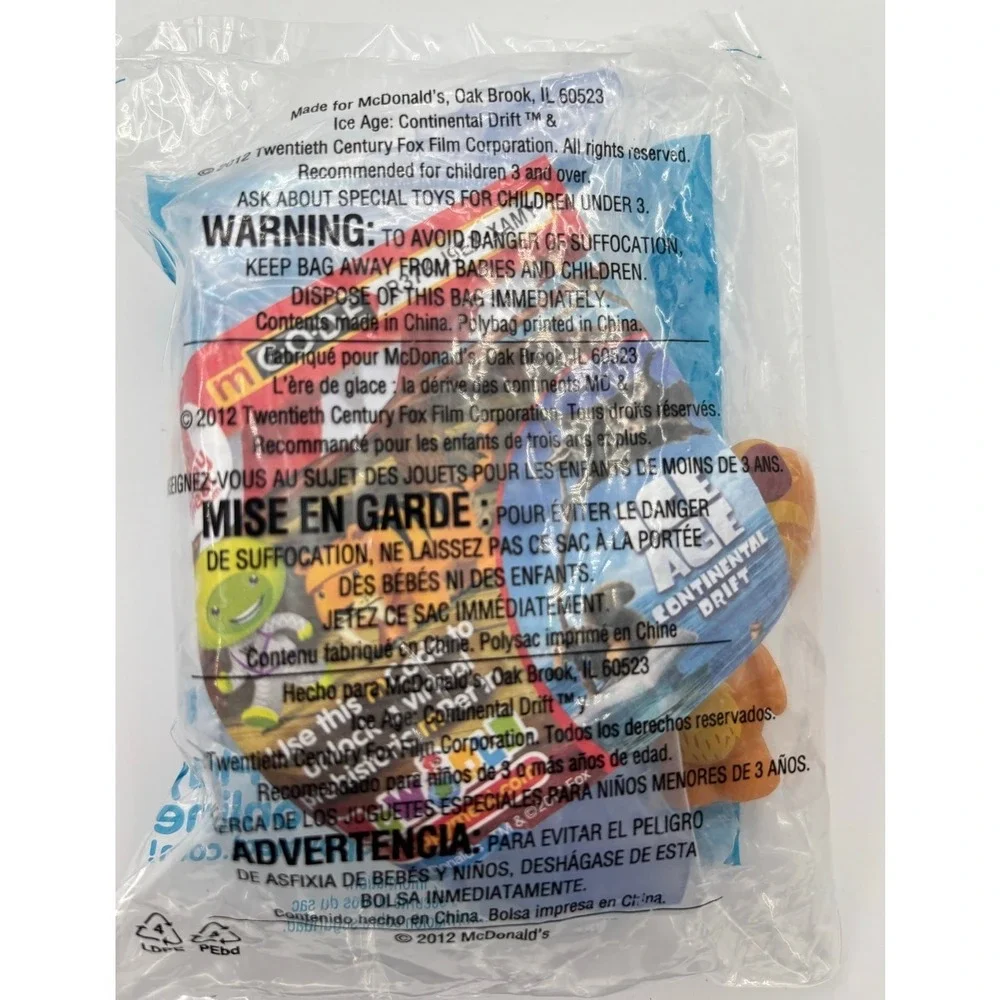 2012 Ice Age Continental Drift McDonald's Happy Meal #4‎ DIEGO TOY Sealed